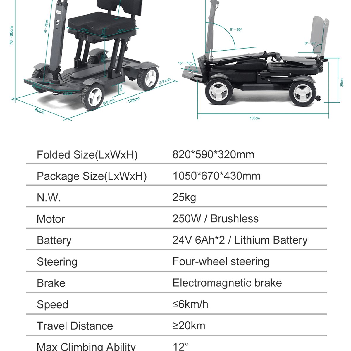 Electric Scooter (MA01) Mijo - Inclusive Inc