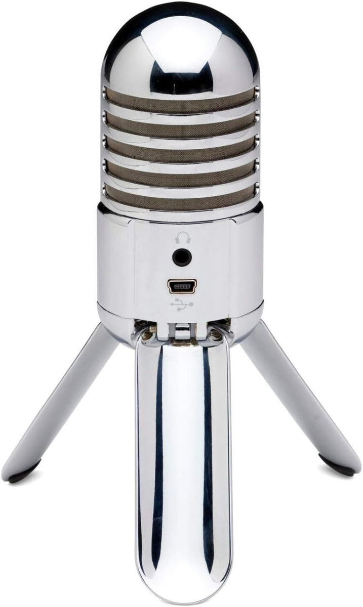 Meteor Mic USB Studio Condenser Microphone (Chrome) for Dragon