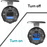 48v / 24v / 12v DC-Direct Wall Outlet (12v-60v) USB-C PD 3.0 QC 3.0 Rapid Charger - Inclusive Inc
