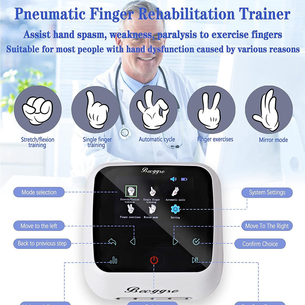 Robotic Rehabilitation Exoskeleton Glove for Stroke and TBI - Inclusive Inc