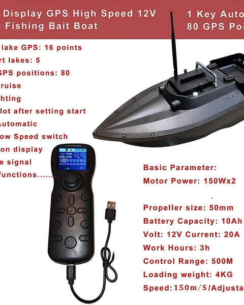 Fish Hunter Drone Fishing Boat - adaptive fishing alternative to casting - optional GPS Autopilot + Sonar Depth & Fish Finder - Inclusive Inc