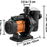 48v DC-Direct or 72v Solar Stainless & Brushless Pool Pump - Inclusive Inc