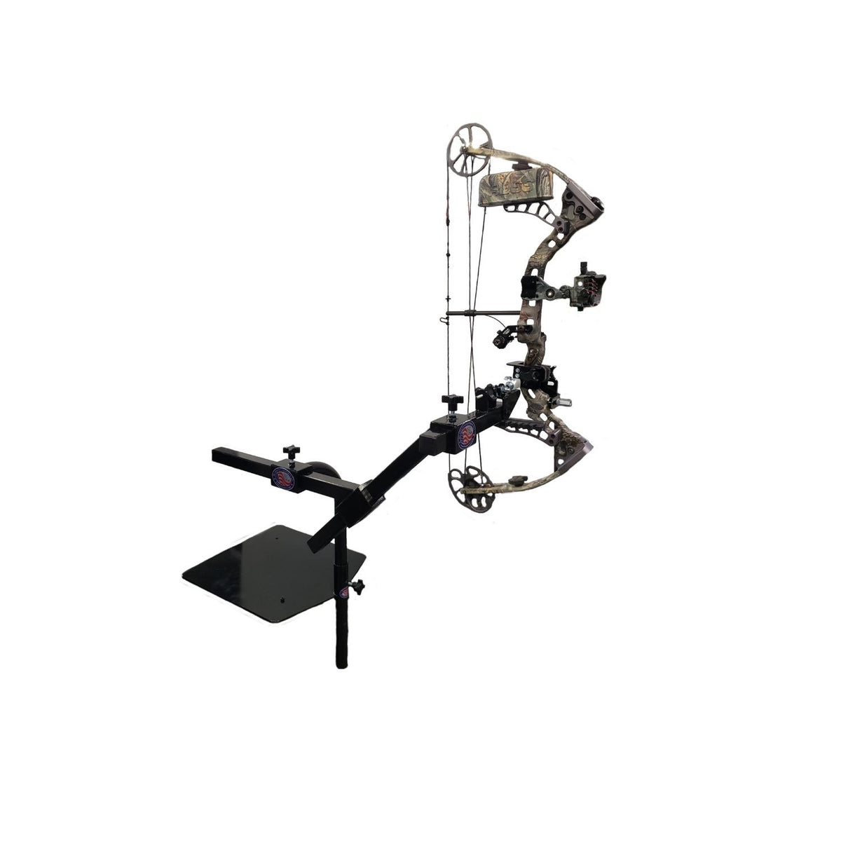 Compound Bow or Crossbow Wheelchair Mount with In-Line Draw-Loc Kit