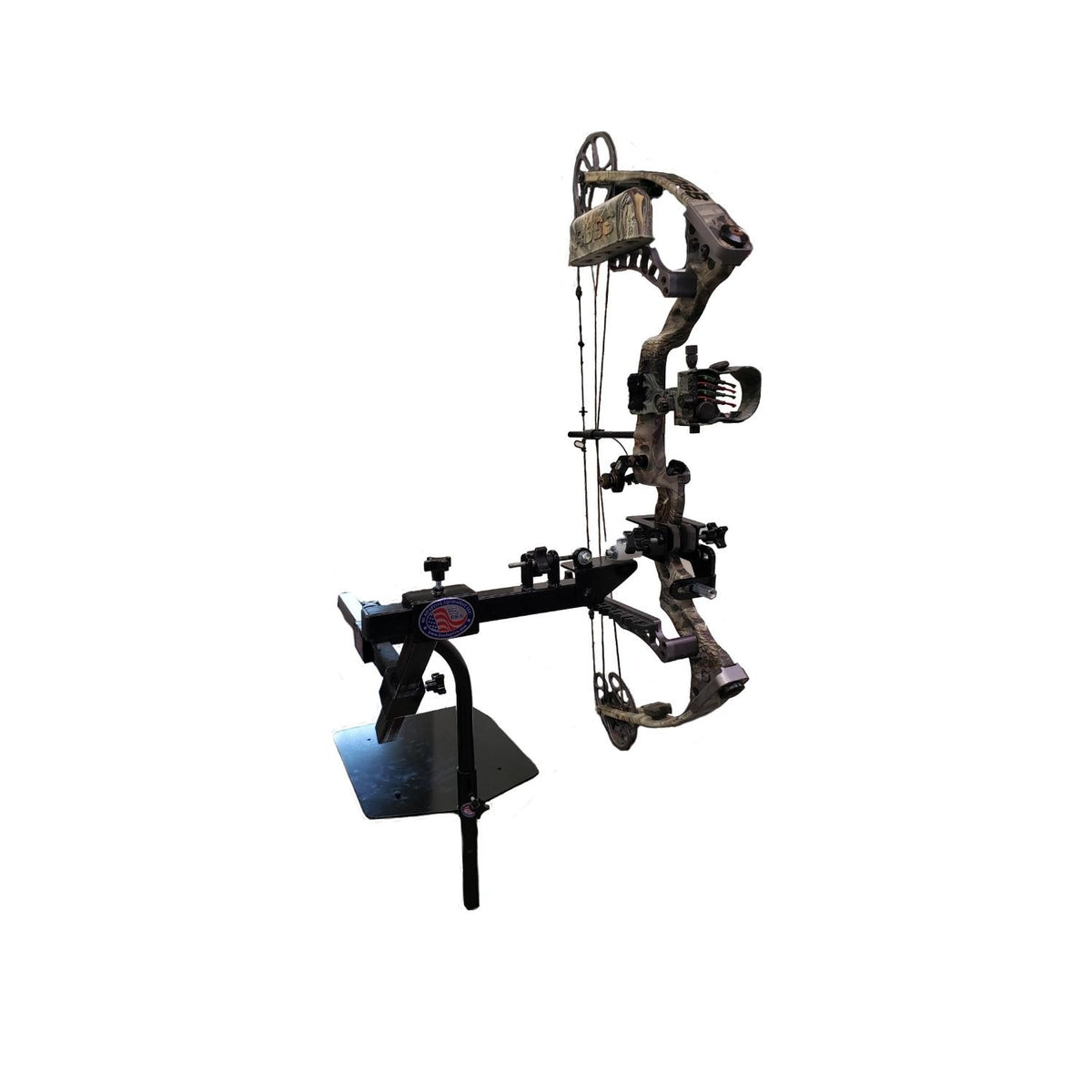 Compound Bow or Crossbow Wheelchair Mount with In-Line Draw-Loc Kit