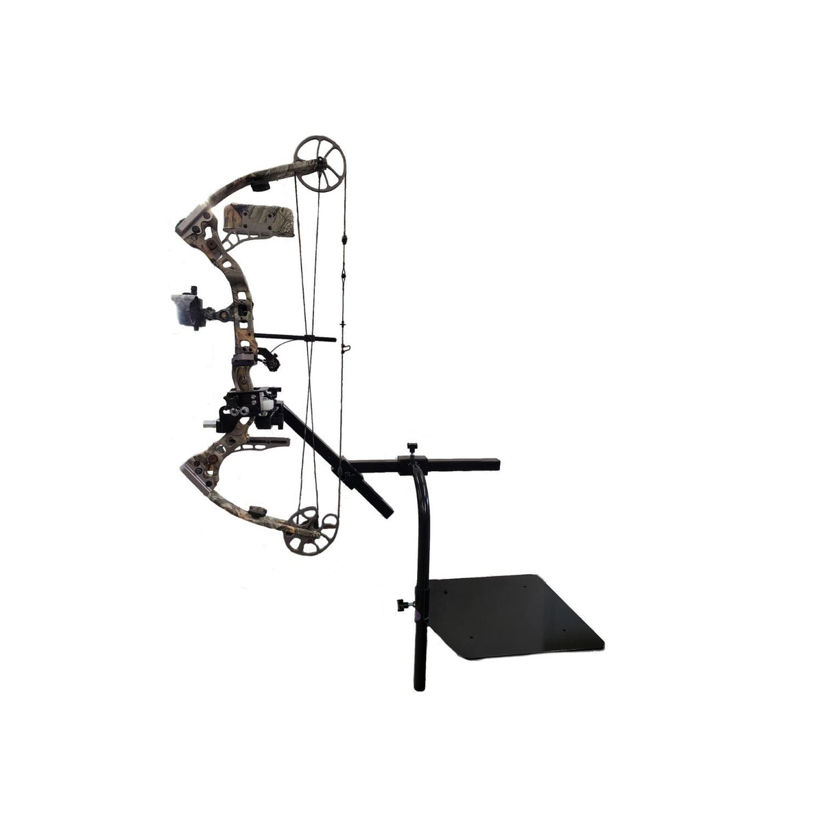 Compound Bow or Crossbow Wheelchair Mount with In-Line Draw-Loc Kit