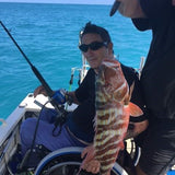 Hands-on Adjustable, Hinged Fish Fighting Rod Holder for Wheelchair Seat - Inclusive Inc