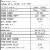 Efficiency Specifications 48V 12,000 BTU Marine Heat Exchanger