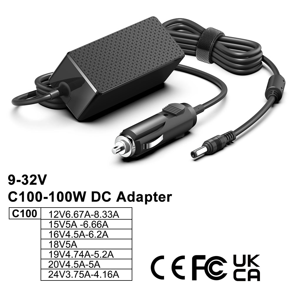 Power2Go 12v DC 5.5x2.1 Power Adapter for Wheelchair 3-Pin Charging Socket