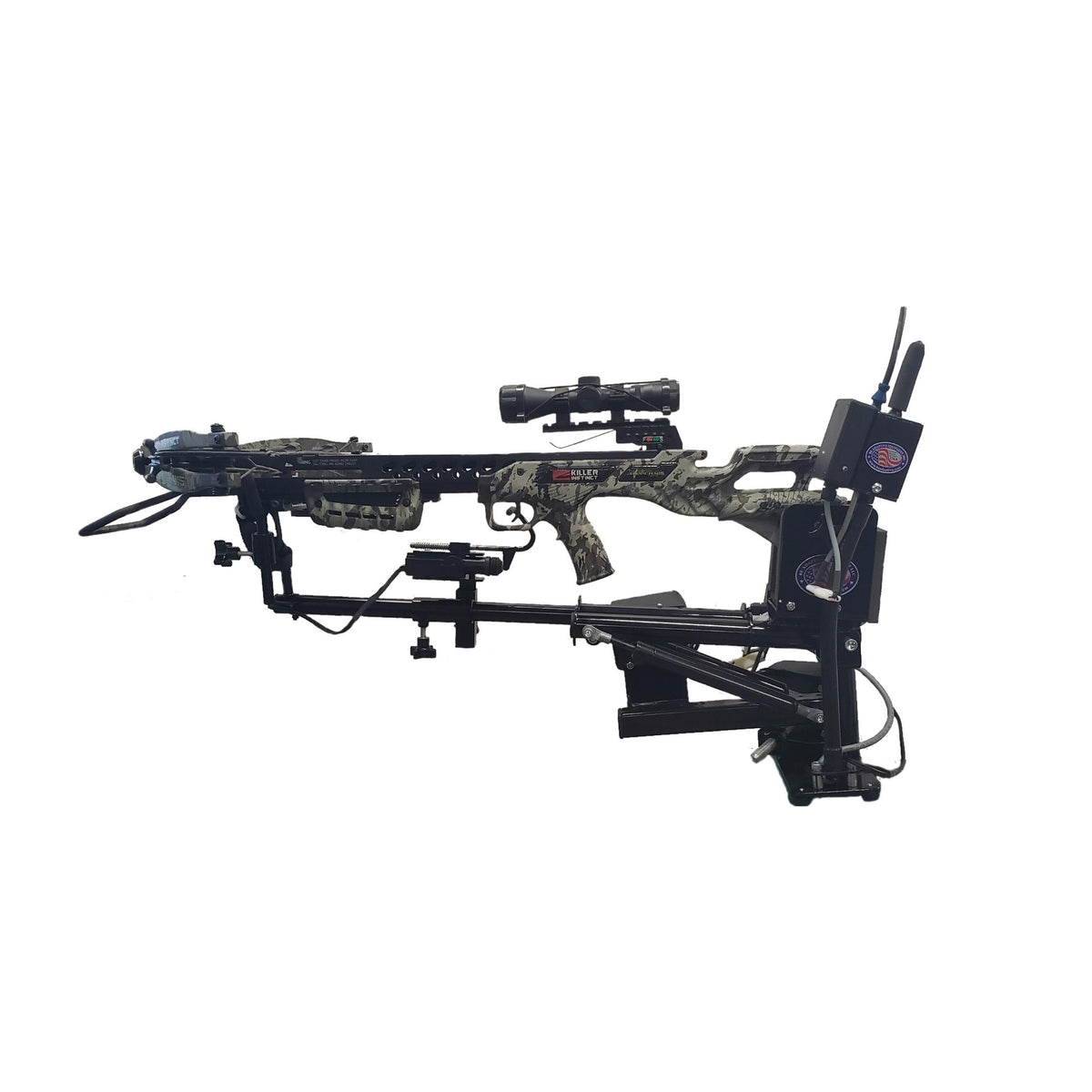 Powershooter Powered Gun Mount Pkg for C1-C5 Quadriplegics