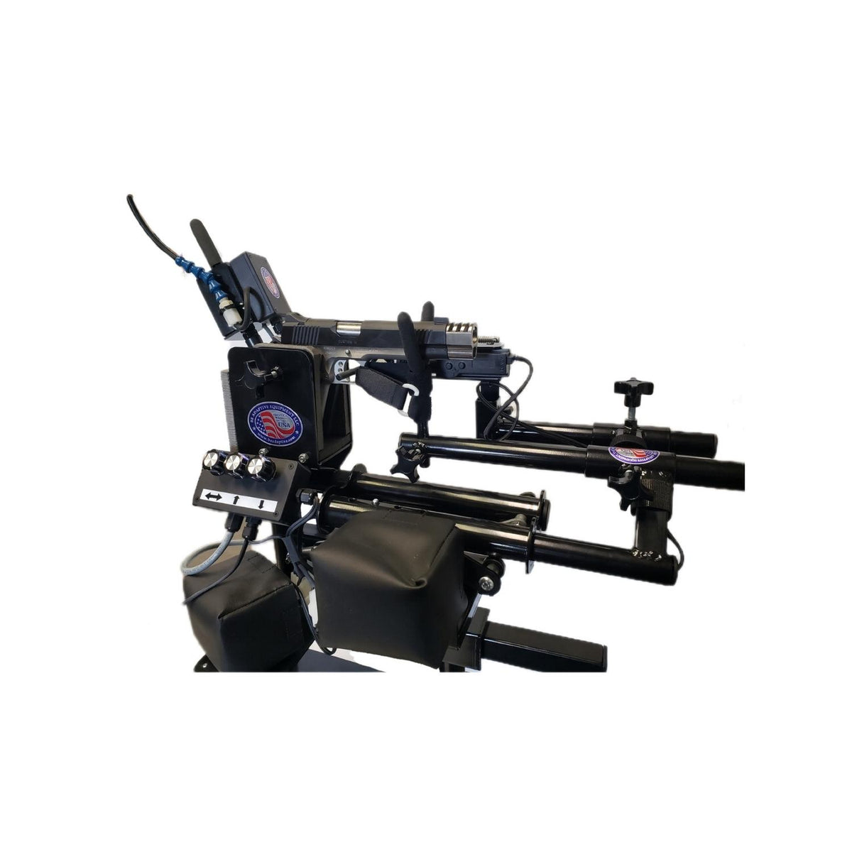 Pistol Mount Add-On to Powershooter Hands-free Gun Mount