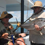 Hands-on adaptive wheelchair fishing rod holder-quadriplegic man caught bluefin tuna