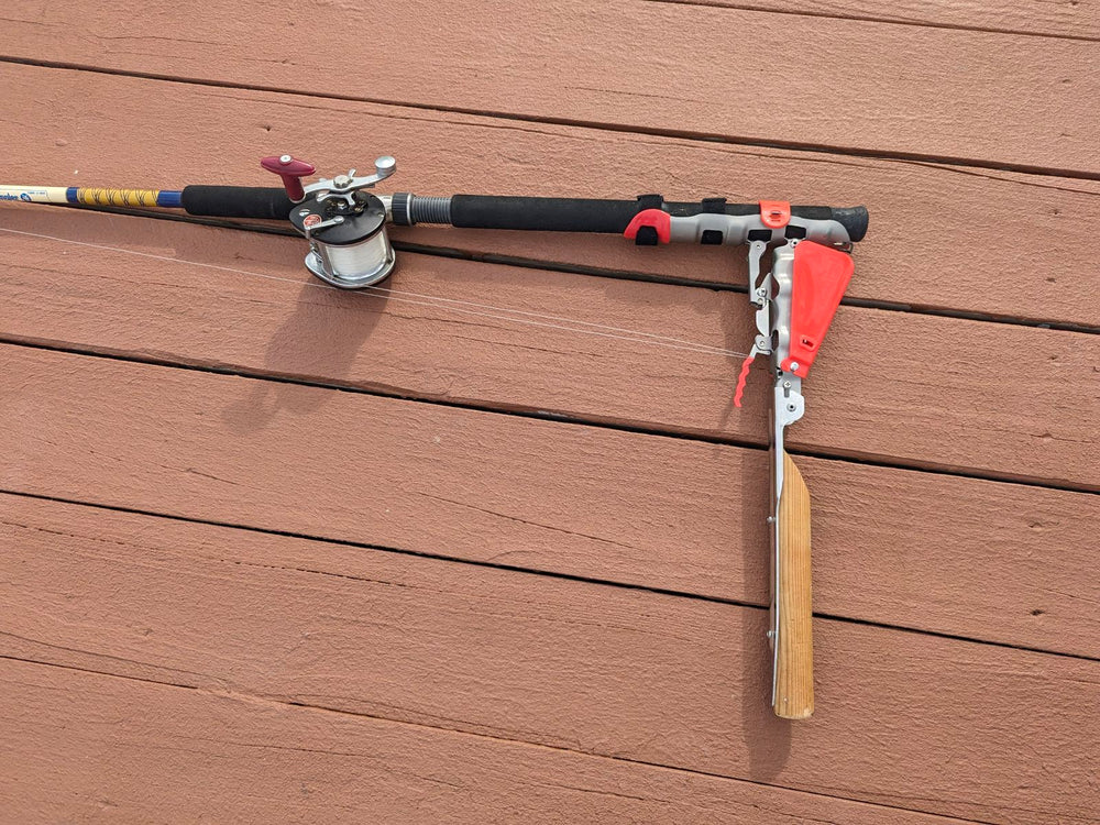 Wheelchair Fishing Rod Holder - Hooker Handsfree Self-setting or Hands-on