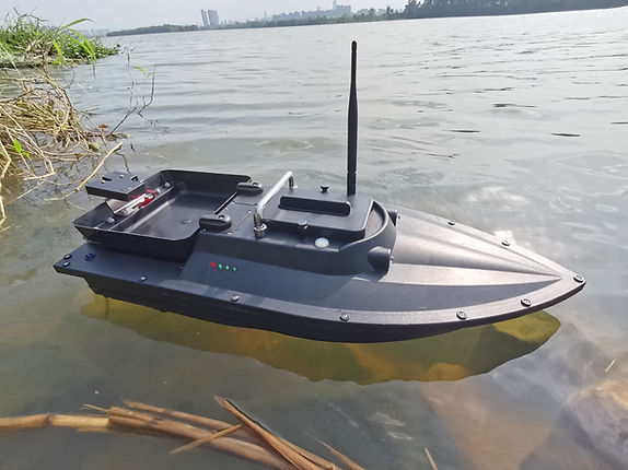 Fish Hunter Drone Fishing Boat - adaptive fishing alternative to casting - optional GPS Autopilot + Sonar Depth & Fish Finder - Inclusive Inc