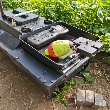 Fish Hunter Drone Fishing Boat - adaptive fishing alternative to casting - optional GPS Autopilot + Sonar Depth & Fish Finder - Inclusive Inc