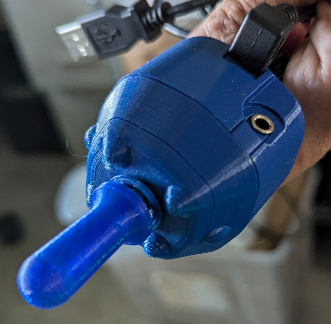 Versatility v5 Microlite Lip or Fingertip Adaptive Game Controller & Mouse for C3/C4 Quads, MD, SMA, ALS - Inclusive Inc