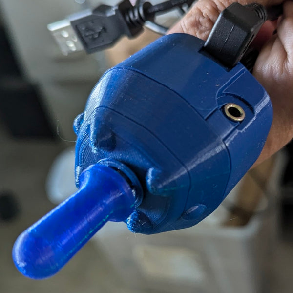 Versatility v5 Microlite Lip or Fingertip Adaptive Game Controller & Mouse for C3/C4 Quads, MD, SMA, ALS - Inclusive Inc