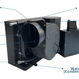 4I Marine Heat Exchanger Solar Air Conditioner - 48v / 24v / 12v DC Titanium Standalone - Inclusive Inc