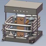 4I Marine 48v / 24v DC Water Chiller - Water-to-Water Titanium Heat Exchanger for Boats, Yachts, Waterfront, Island, or Solar Geothermal Homes - Inclusive Inc