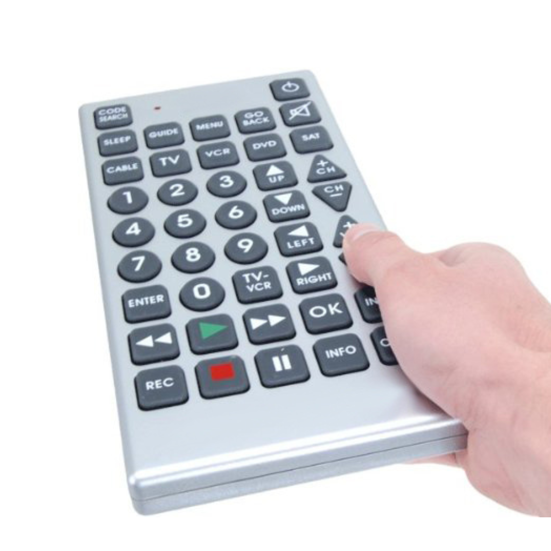Limited Dexterity or Vision Big Button Universal Remote - Inclusive Inc