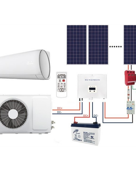 4I 48v / 24v DC-Direct Mini-Split Solar Off-Grid Air Conditioner Heat Exchanger - 28 SEER