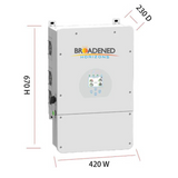 4I 48v DC Hybrid On/Off Grid USA Split-Phase Inverter - 12kw / 8kw / 5kw - Inclusive Inc