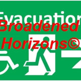 Handicapped Evacuation Route Wall Signs 7x10in - Inclusive Inc