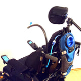 H2O Hydration & Sip / Puff / Bite Control Wheelchair Backrest Mount for Doors, Housemate, or Fortissimo - Broadened Horizons Direct