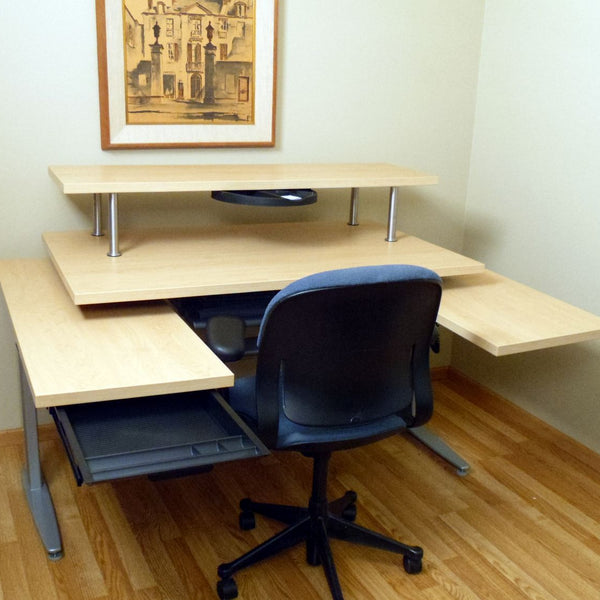 Executive Command Center Power Height Adjustable Workstation Package & FREE USA SHIPPING - Broadened Horizons Direct