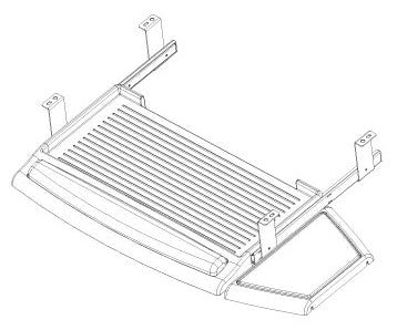 Keyboard & Mouse Drawer Premium Comfort Gel - Broadened Horizons Direct