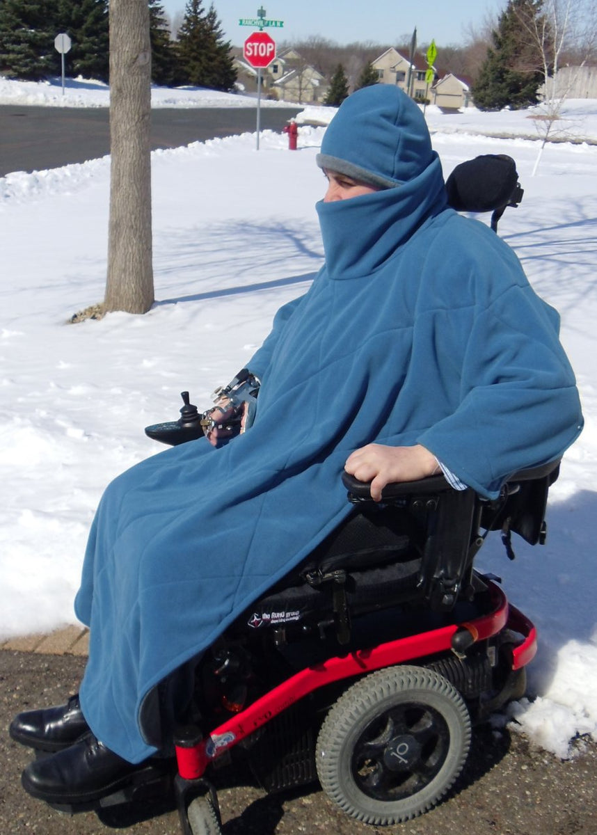 Comfort Coat Polartec Microfiber Fleece Wheelchair Poncho - Broadened Horizons Direct