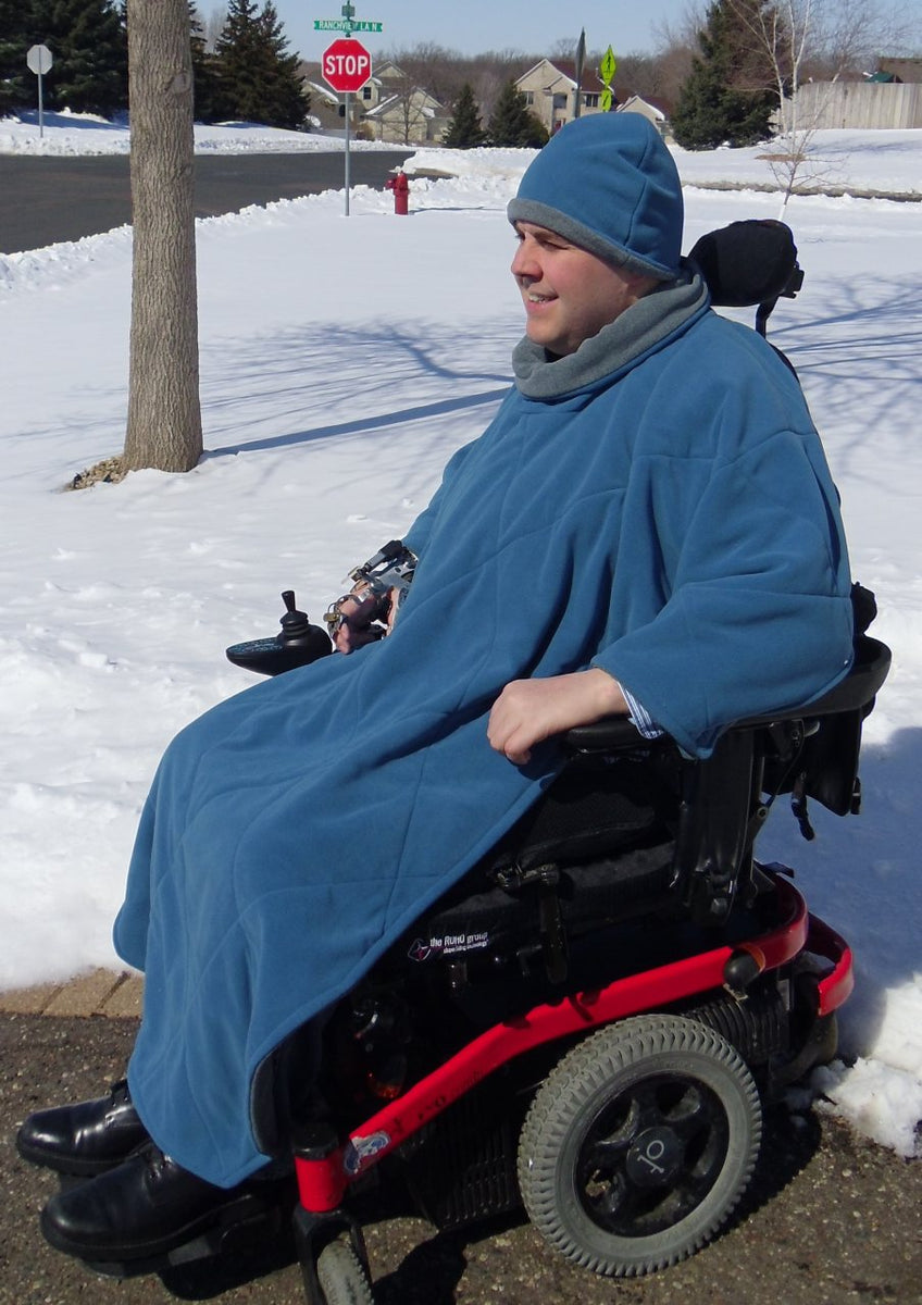 Comfort Coat Polartec Microfiber Fleece Wheelchair Poncho - Broadened Horizons Direct