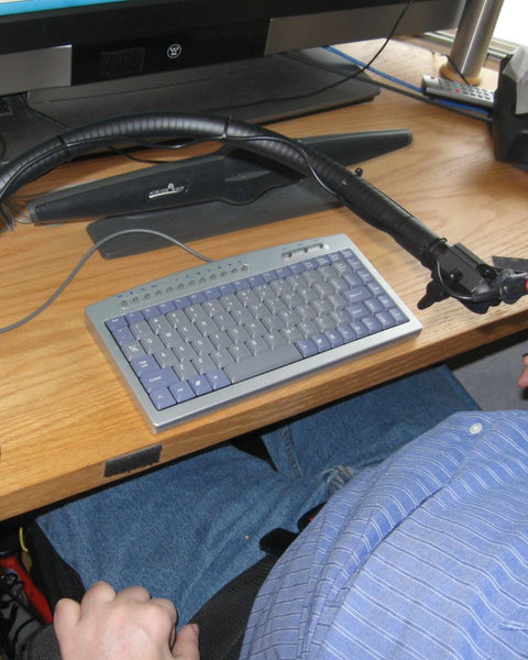 Dual Bite Switches on 26'' 3rd Arm Flex Mount with C-Clamp Base - Broadened Horizons Direct