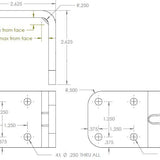 L-Bracket Extension for Mount'n Mover or Robo Arm Mounts - Broadened Horizons Direct