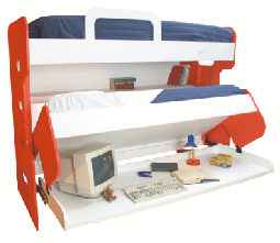 DIY Double-Decker Twin over Twin (Single) Do-It-Yourself Mechanism, Plans Drawings, & Assembly Instructions - Broadened Horizons Direct