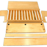 Horizontal Transforming Desk to Full (Double) Hidden Bed - Maple with Cherry Finish - Broadened Horizons Direct