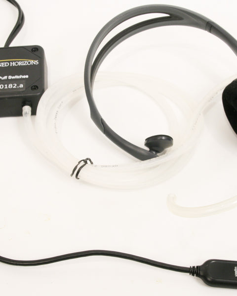 Sip-n-Puff Over-the-Head USB Headset and Switches for PC/Mac/Wii/PS3 - Broadened Horizons Direct