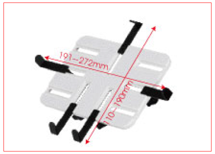 Black Adjustable Tablet Tray for 7-11 inch iPad, Android, & Windows Surface - Broadened Horizons Direct