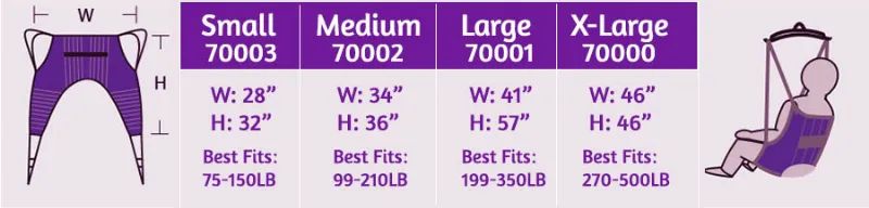 Universal Hoyer-style Patient Slings