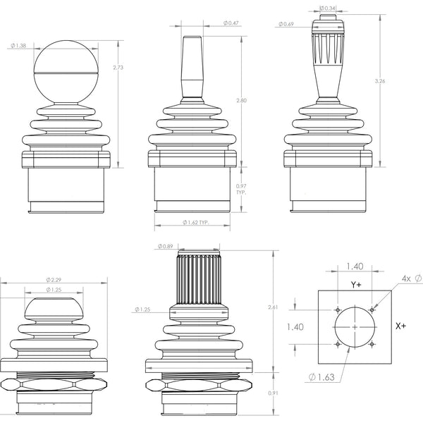 Drift-free Industrial Joysticks Upgrade for Ultimate Arcade 1 and 2
