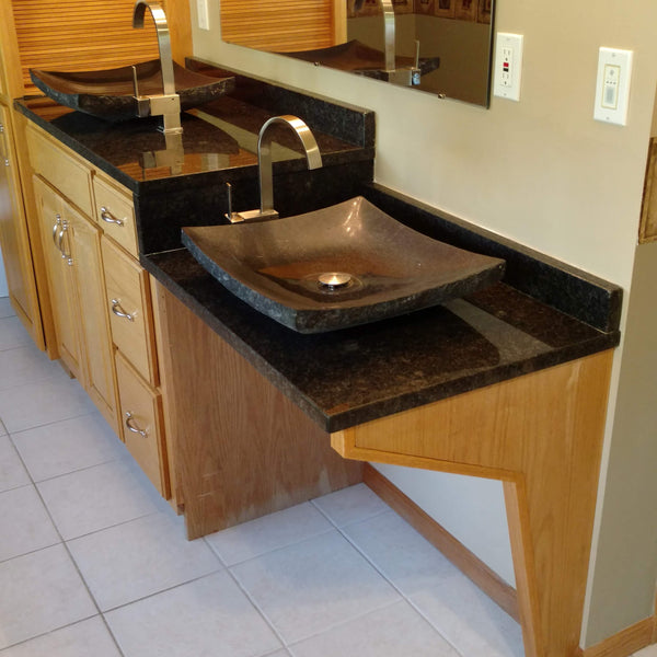 Mark Felling Wheelchair Accessible His and Hers Bathroom Sink Design