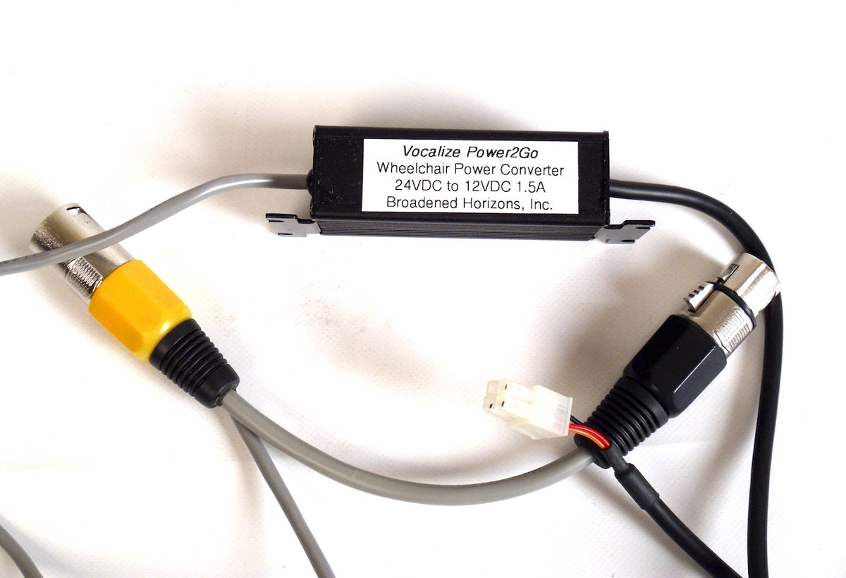 Vocalize Power2Go Wheelchair 3-Prong Charging Socket Power Adapter (24VDC to 12VDC 450mA)