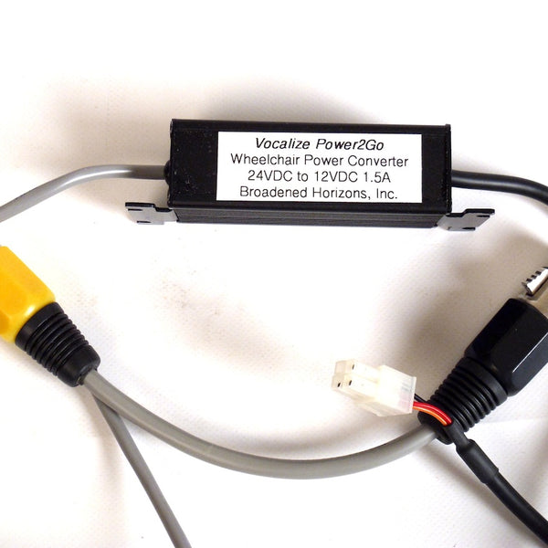 Vocalize Power2Go Wheelchair 3-Prong Charging Socket Power Adapter (24VDC to 12VDC 450mA)