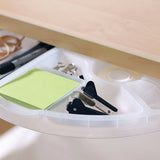 Rotating Storage Tray for under Monitor Shelf (Large Black) - Broadened Horizons Direct