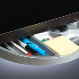 Rotating Storage Tray for under Monitor Shelf (Large Black) - Broadened Horizons Direct