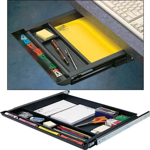 Wide Storage Drawer for under Center Desktop - Broadened Horizons Direct