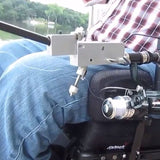 Ez-Cast Wheelchair Armrest Fishing Rod Holder with Cast-Assist - Broadened Horizons Direct