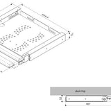 Secure Laptop Drawer for Under Center Desktop - Broadened Horizons Direct