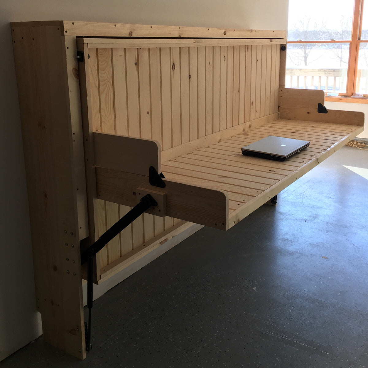 Contemporary Rustic HiddenBed from Solid Pine - Broadened Horizons Direct