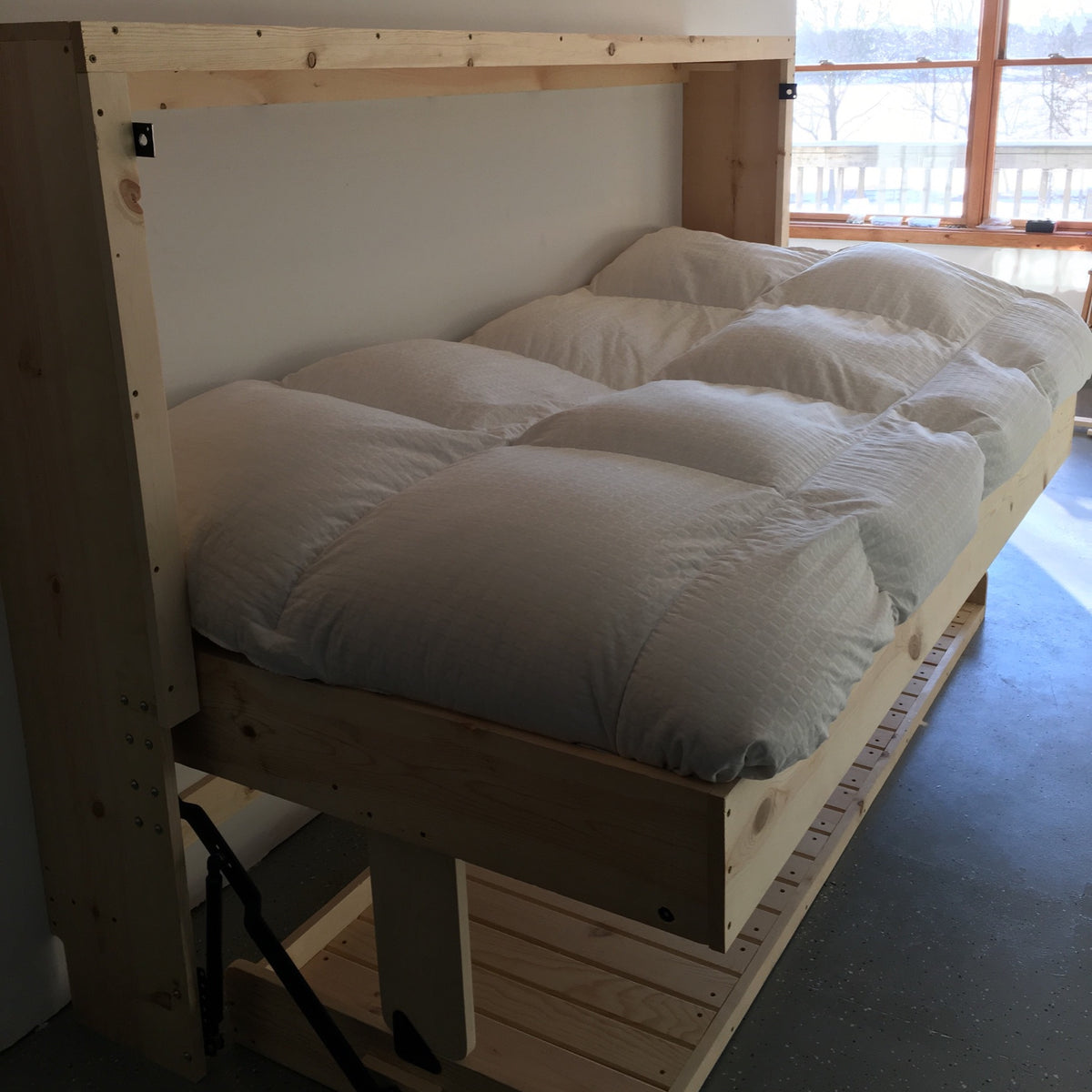 Contemporary Rustic HiddenBed from Solid Pine - Broadened Horizons Direct