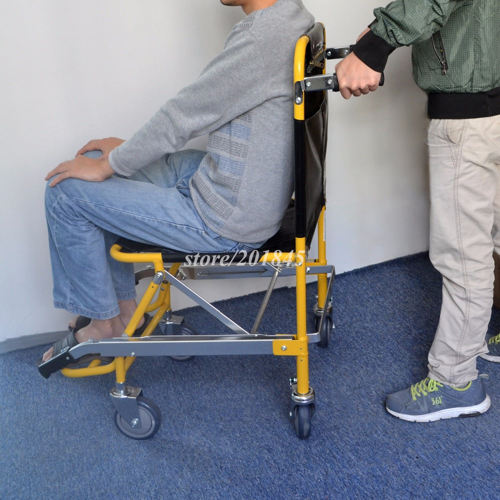 Portable Folding Handicapped Aircraft Aisle Wheelchair
